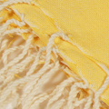 comptoir de monastir - foutas tissage plat - couleur jaune - détail franges