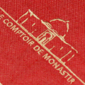 comptoir de monastir - foutas tissage plat - couleur vermillon - détail broderie